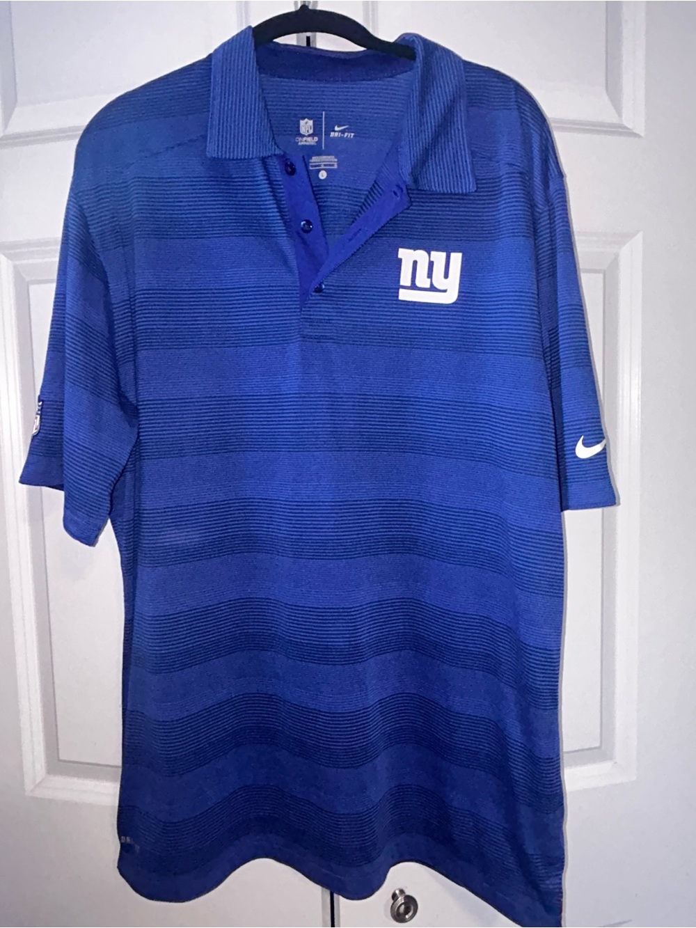 Nike Blue New York Giants Polo Shirt